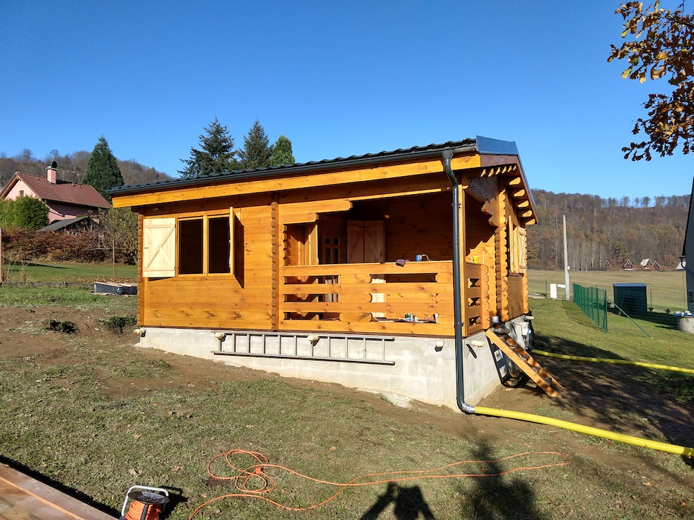 Naše realizace: Dřevěná chata Olivia u Kdyně 6x6